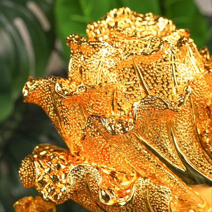 Golden Wealth Cabbage for Money Attraction 38cm