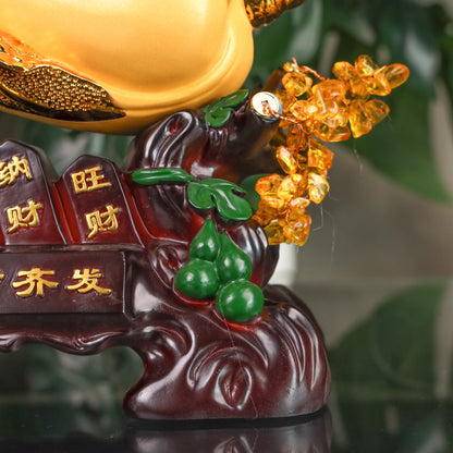 Golden Wealth Cabbage for Money Attraction 38cm