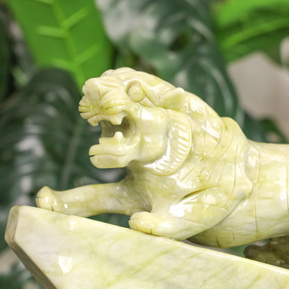 Light Jade Tiger of Dominance 30cm