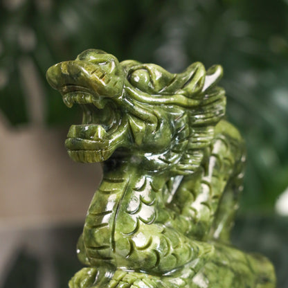 Jade Zodiac Dragon for Majestic Power 17cm