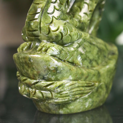 Jade Zodiac Dragon for Majestic Power 17cm