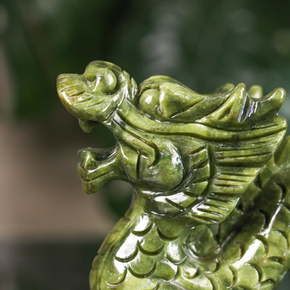 Jade Zodiac Dragon for Majestic Power 17cm