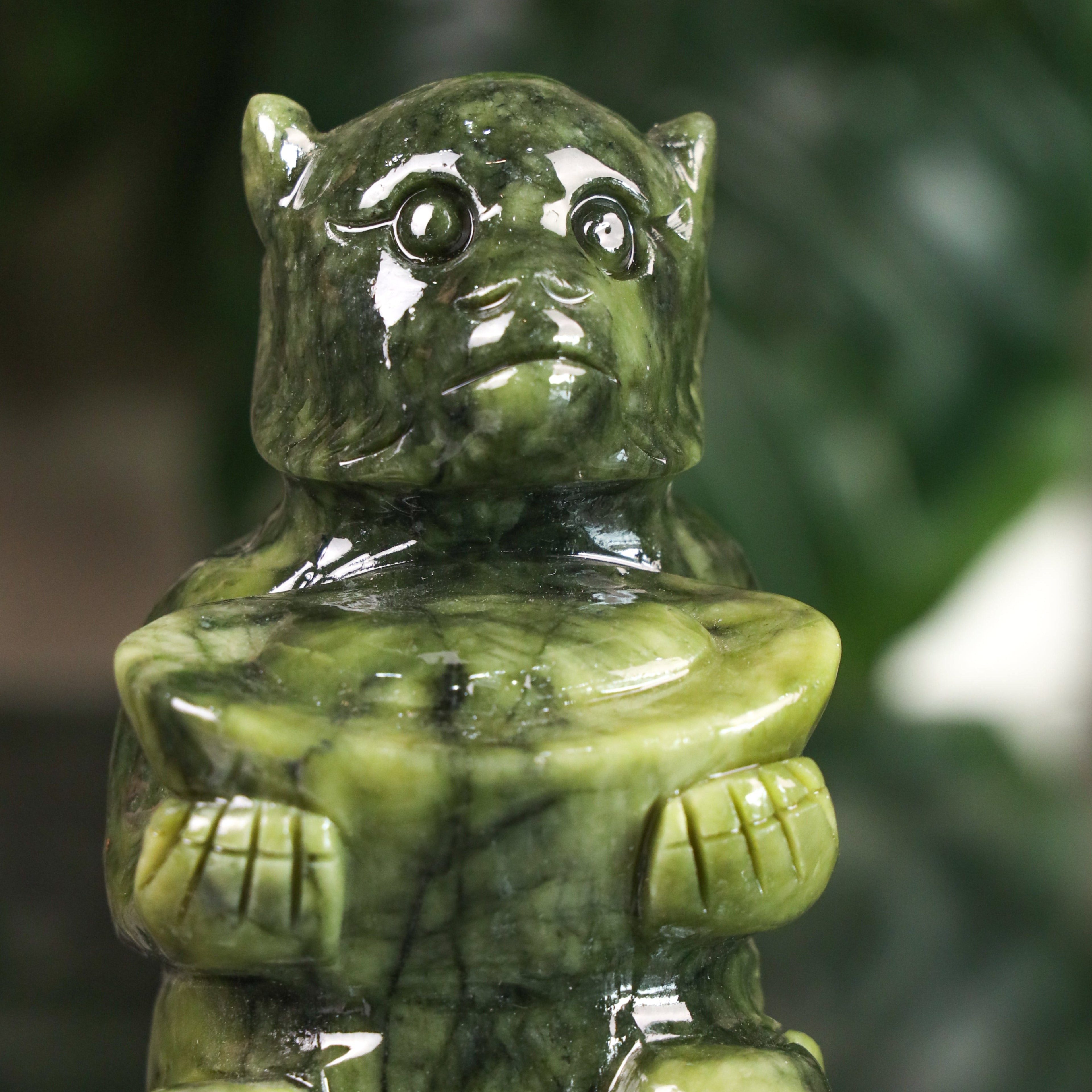 Jade Zodiac Monkey for Clever Ideas 14cm