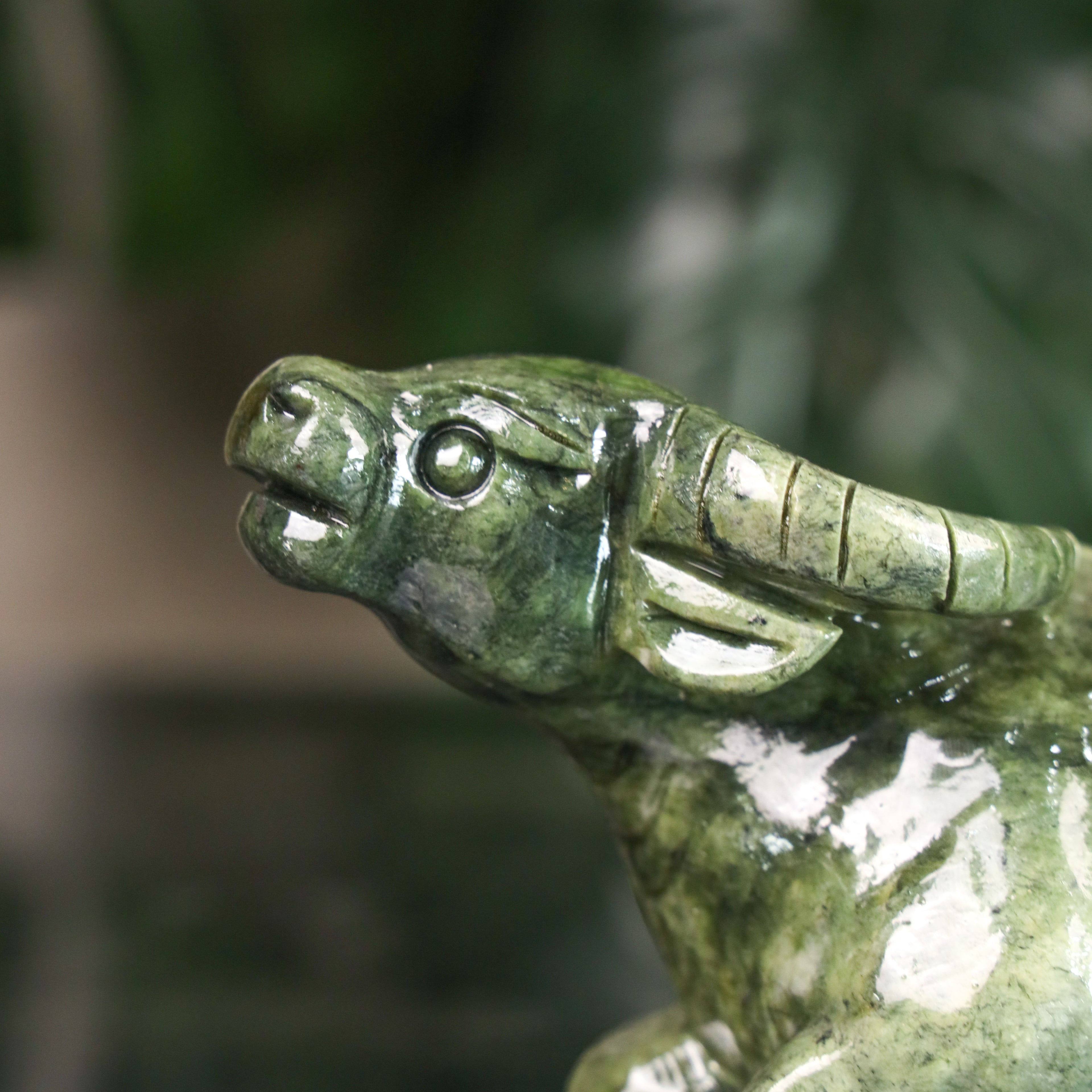 Jade Zodiac Ox for Reliable Progress 18cm