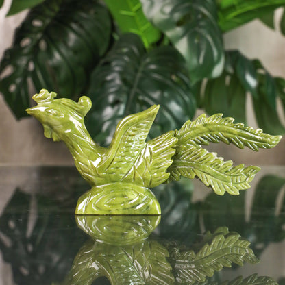 Jade Phoenix of Rising Grace 25cm