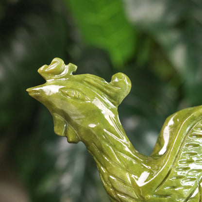 Jade Phoenix of Rising Grace 25cm