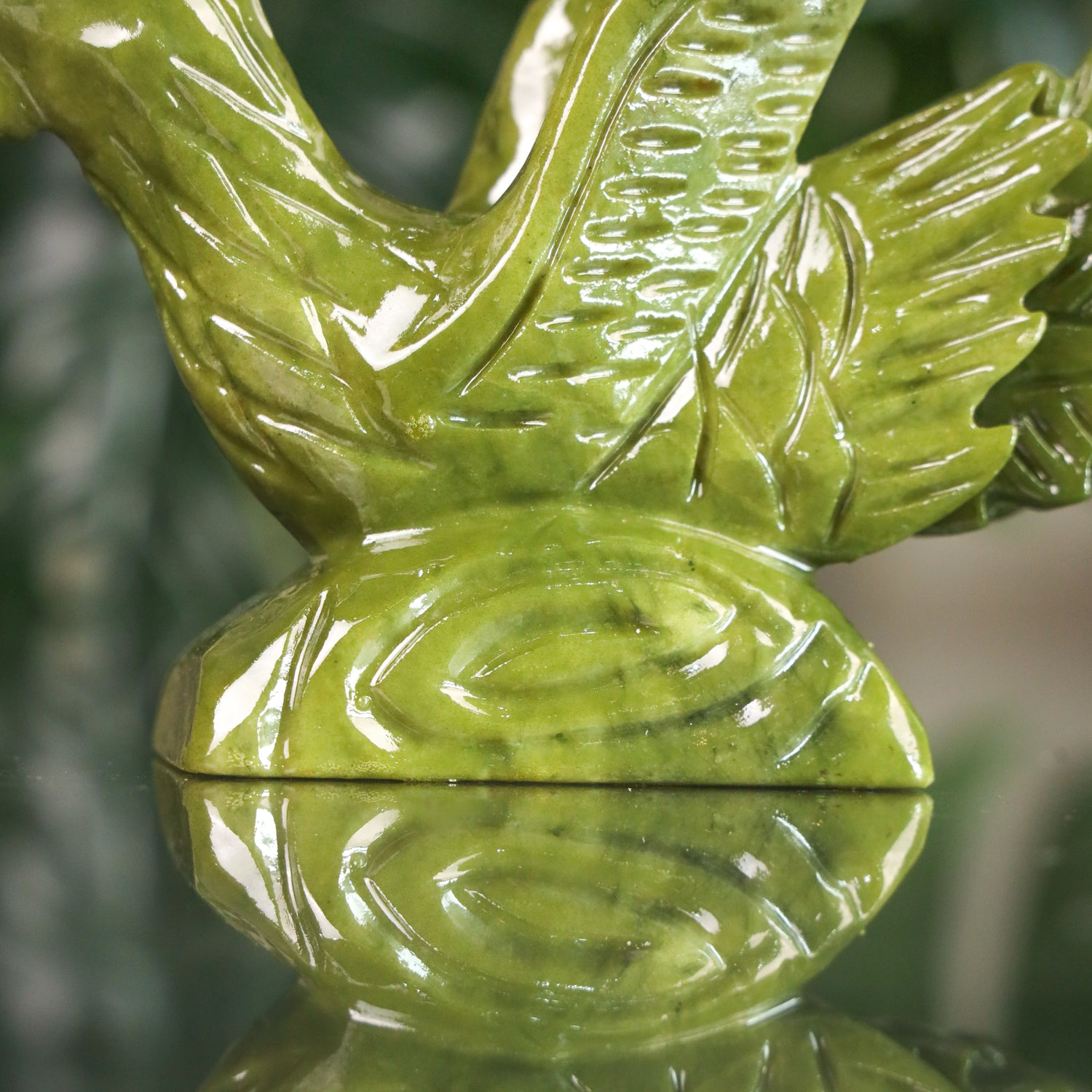 Jade Phoenix of Rising Grace 25cm