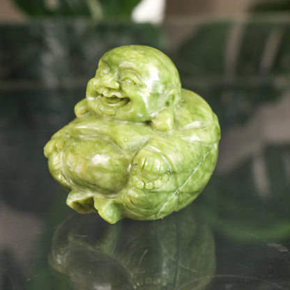 Little Round Joyful Jade Buddha 9cm