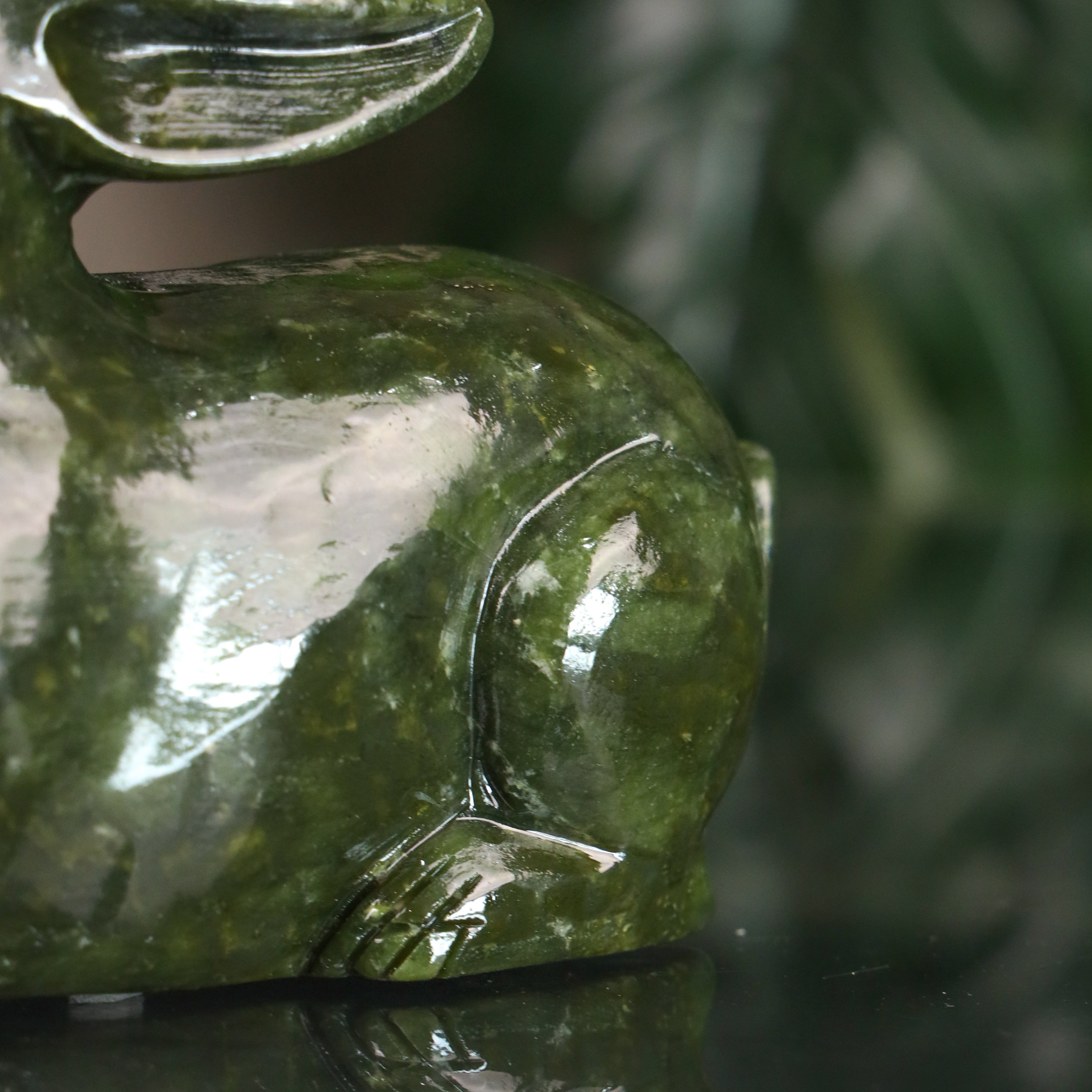 Jade Zodiac Rabbit for Helpful Kindness 14cm