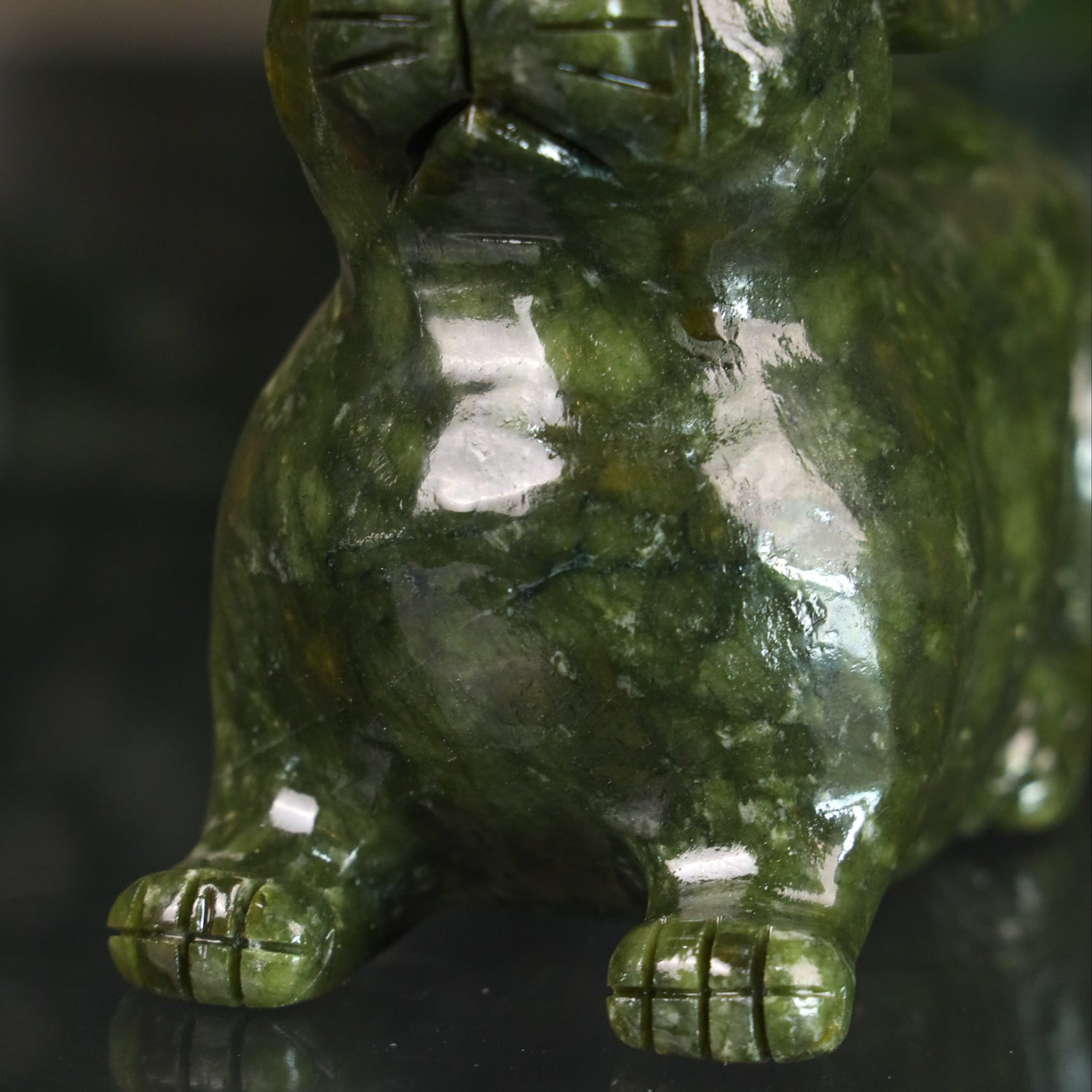 Jade Zodiac Rabbit for Helpful Kindness 14cm