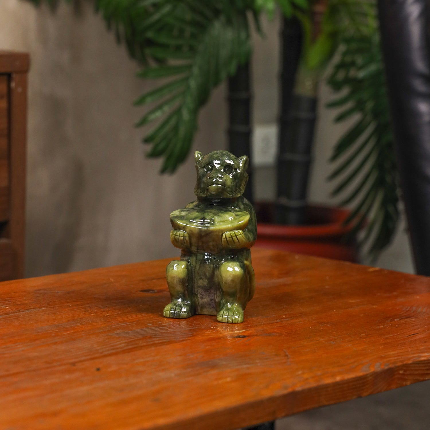 Jade Zodiac Monkey for Clever Ideas 14cm