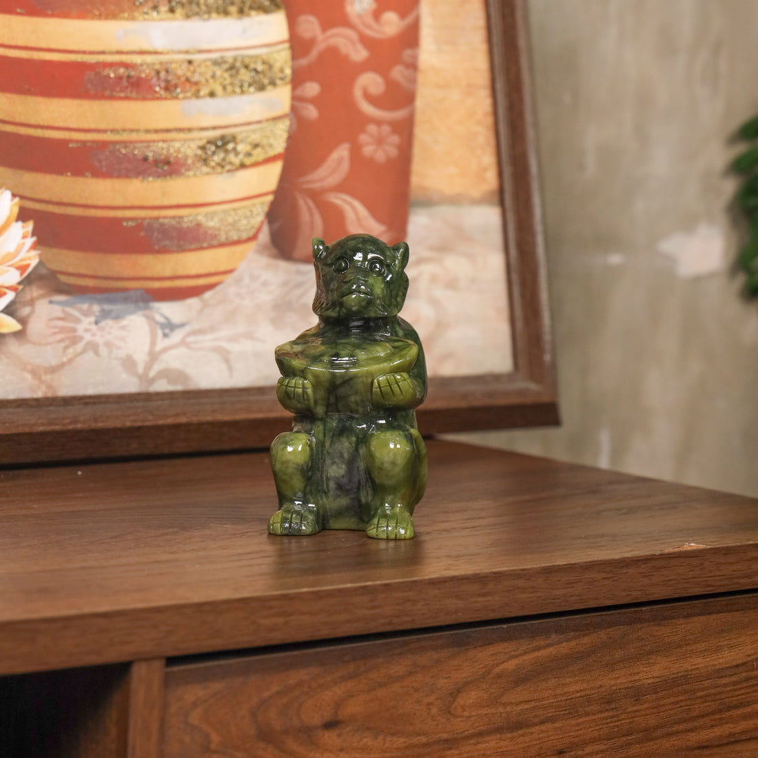 Jade Zodiac Monkey for Clever Ideas 14cm