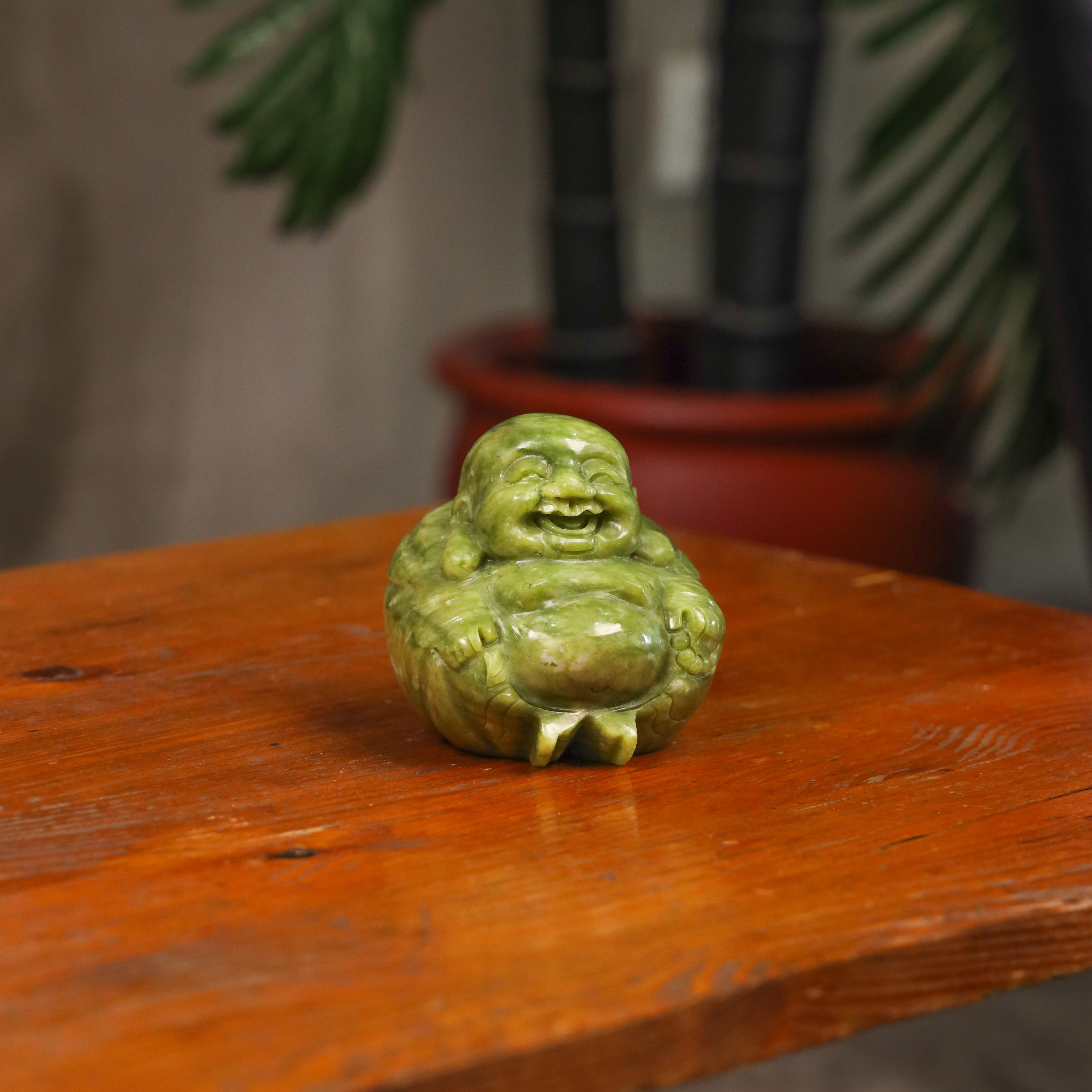 Little Round Joyful Jade Buddha 9cm