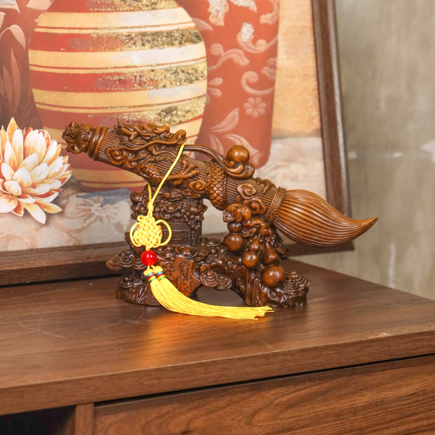 Wood Calligraphy Brush of Achievement 31cm