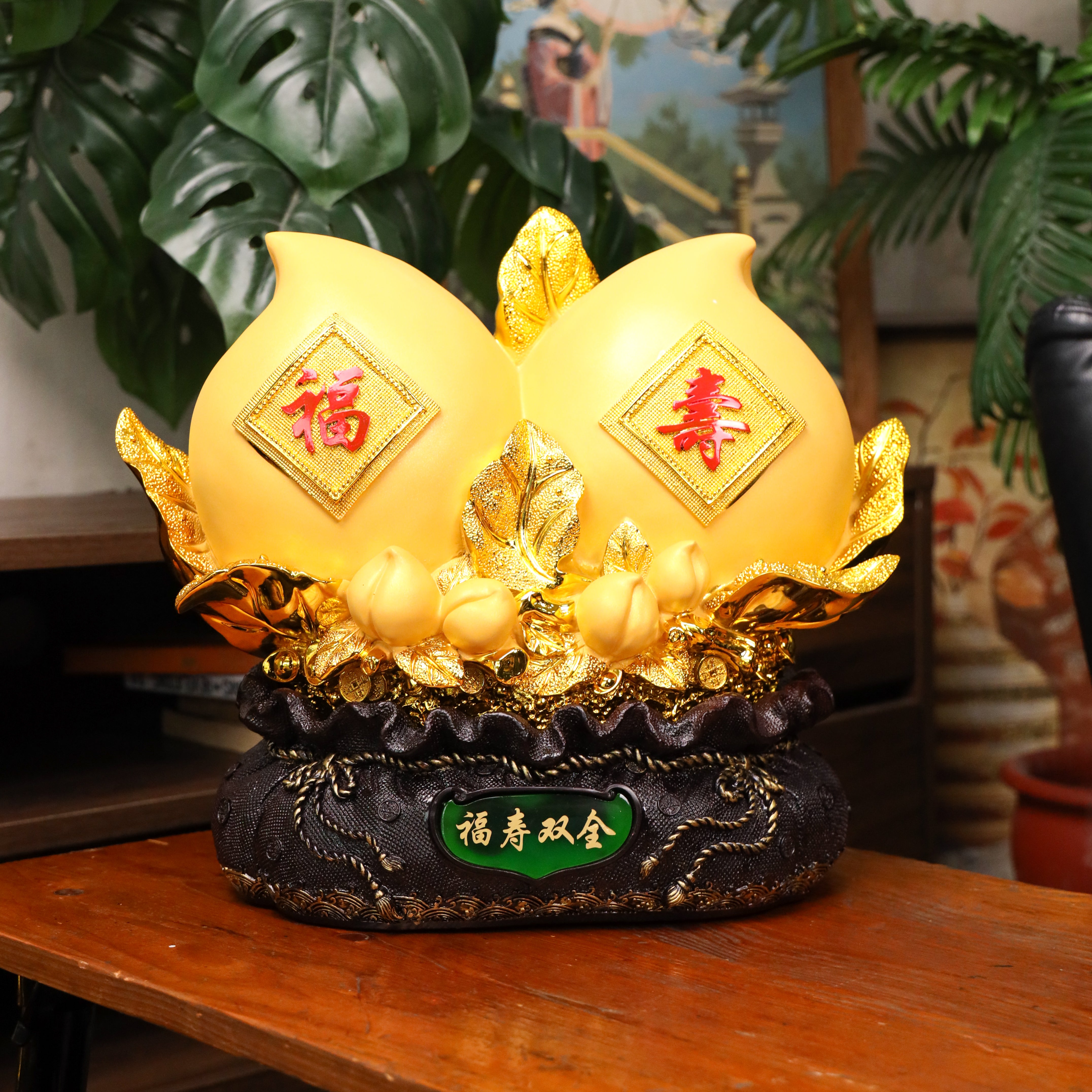 Lucky charm from CHINA 富貴長春　６種類　３点セット Lucky Fu Bag Car Mirror Hanger, Chinese Embroidered Sachets Bag