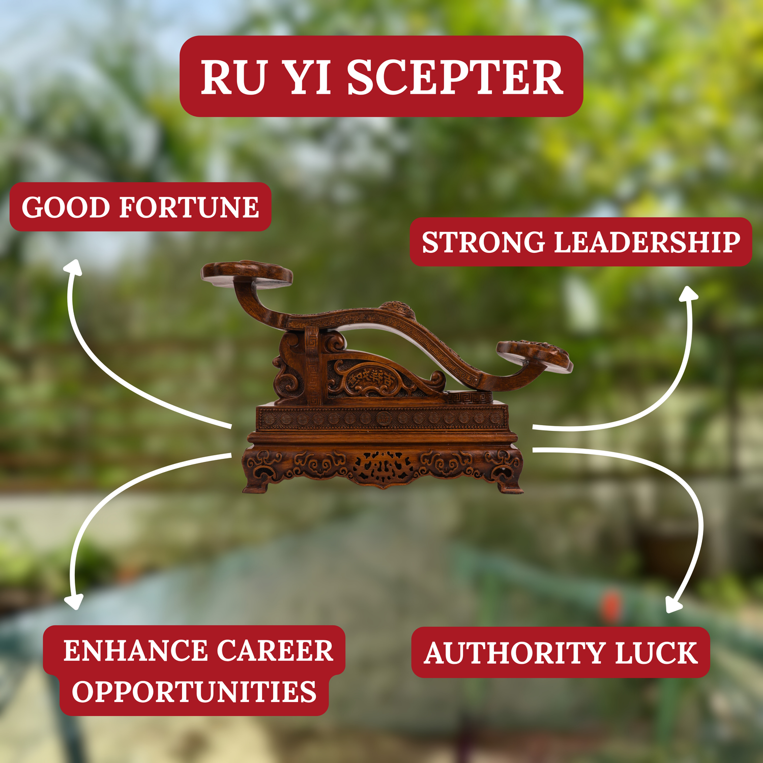 Refined Wood Ru Yi of Professional Power 43cm