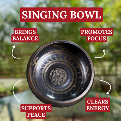 Balance &amp; Focus Brass Singing Bowl 11cm