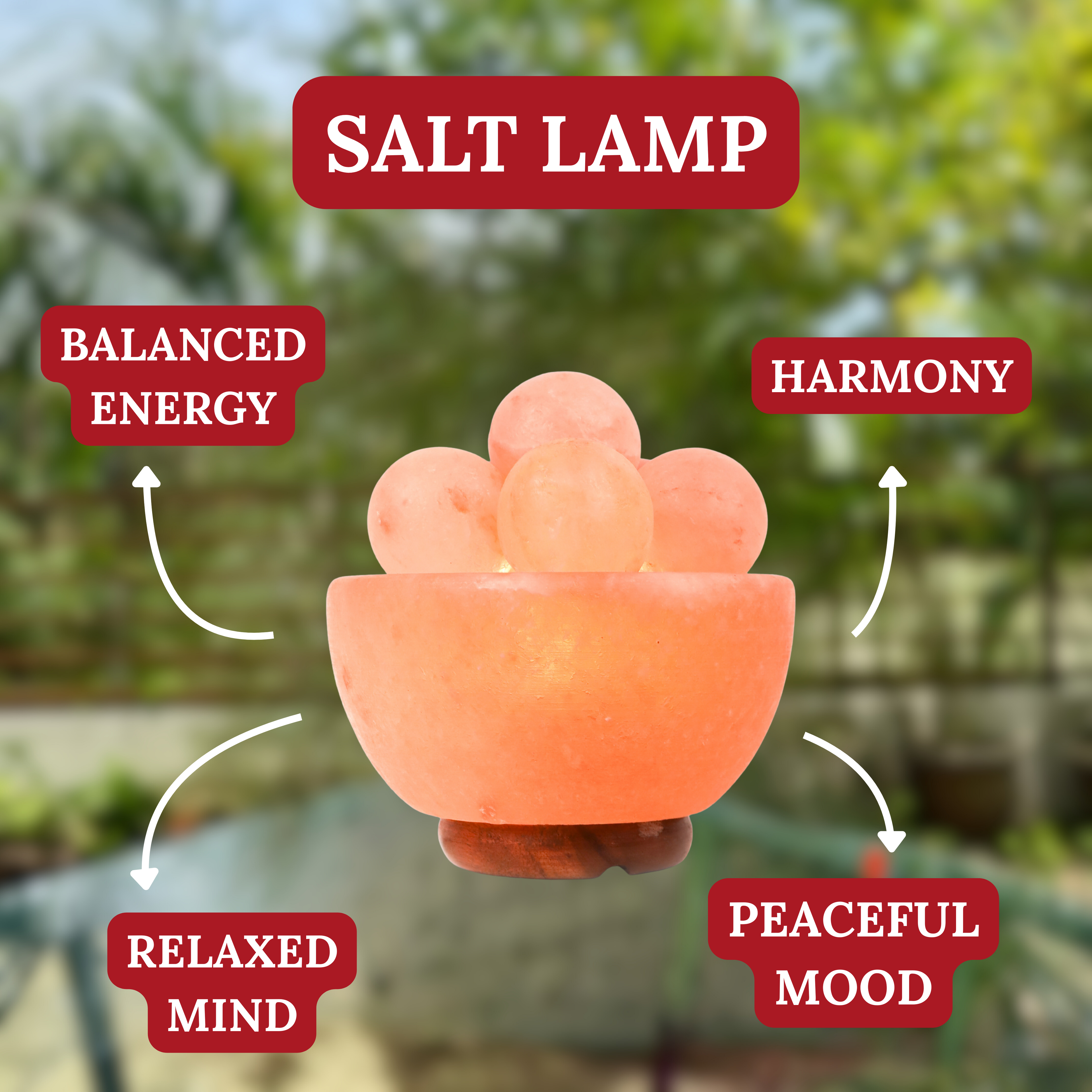 Healing Light Bowl Himalayan Salt Lamp 17cm
