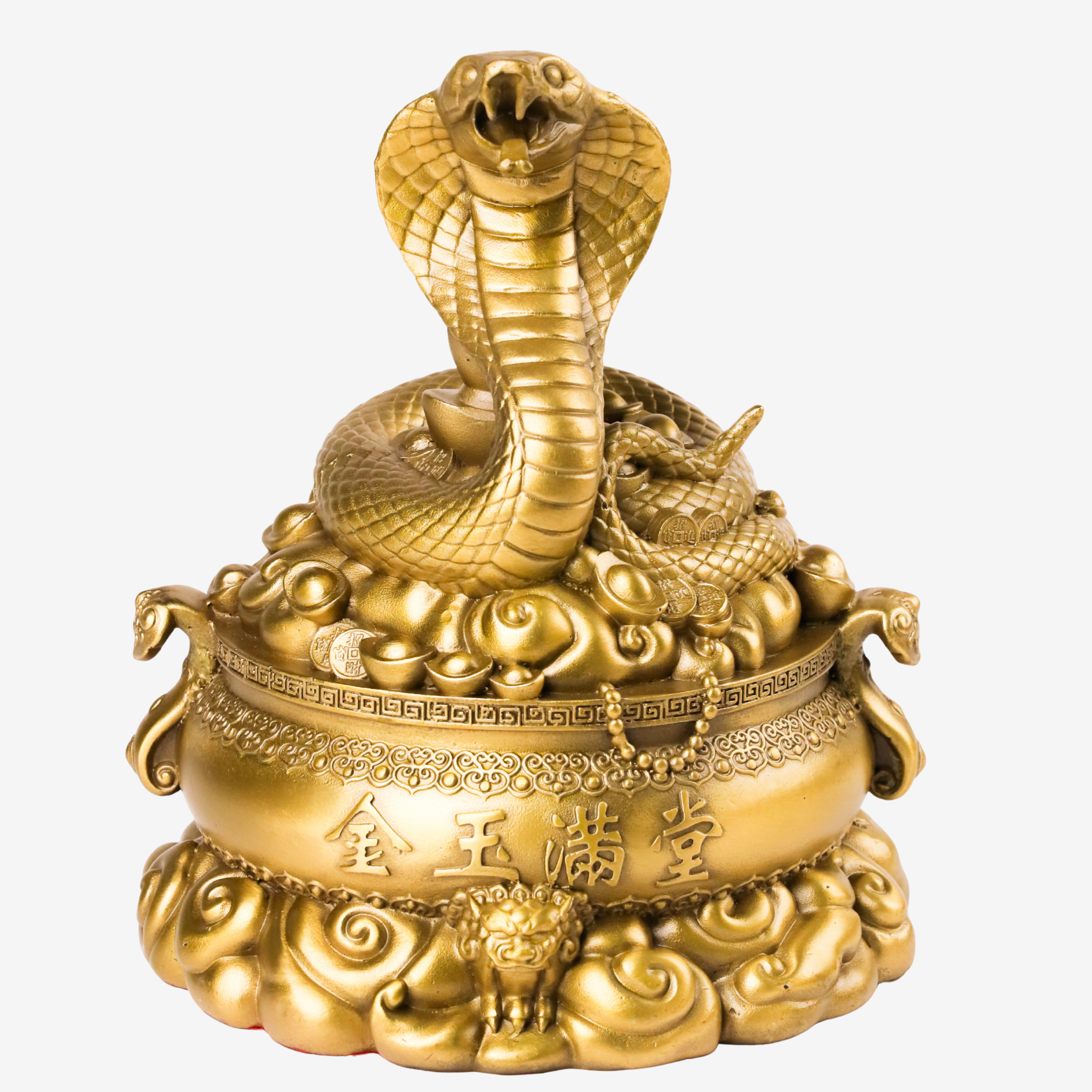 Brass Serpent of Sharp Success Snake 20cm