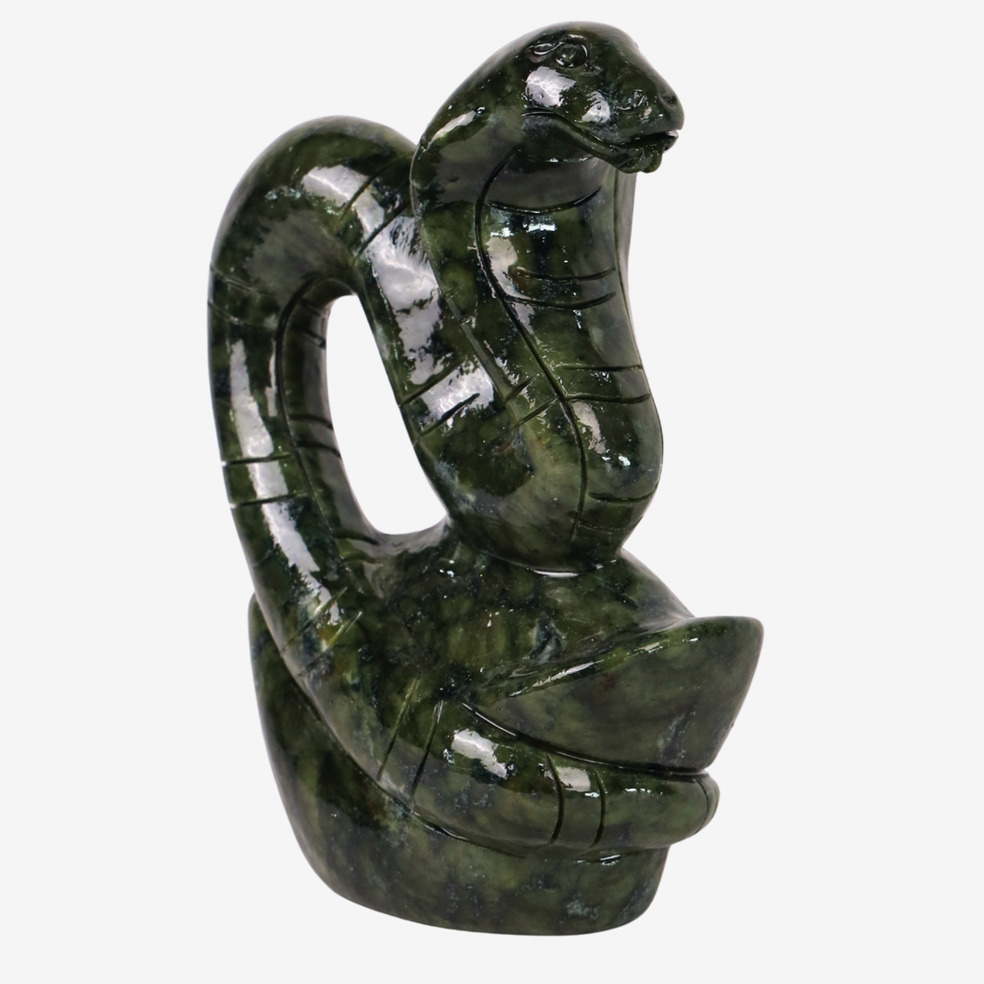 Jade Zodiac Snake for Strategic Wisdom 17cm