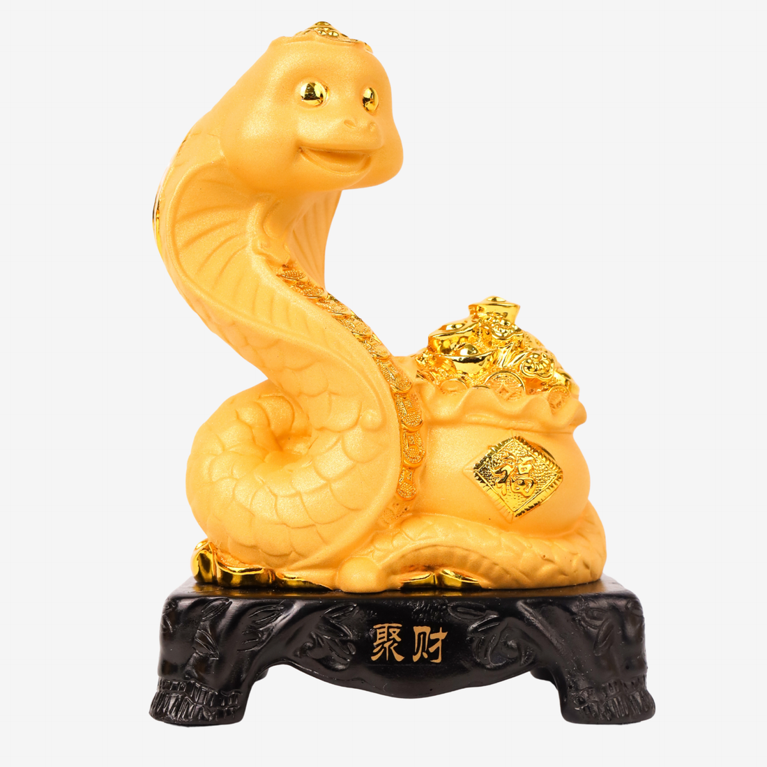Golden Zodiac Snake of Strategy &amp; Wisdom 18cm
