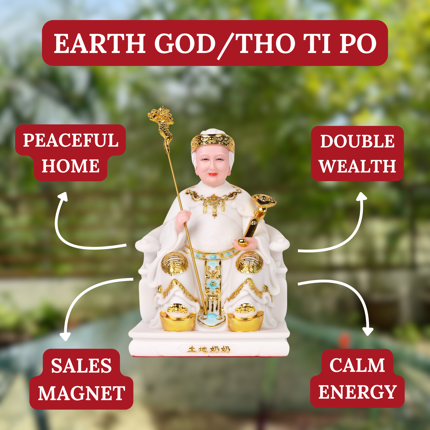 Earth Goddess Tho Ti Po for Peace at Home 30cm