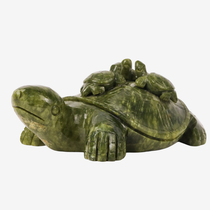 Parent &amp; Baby Jade Turtles of Safety &amp; Stability 25cm