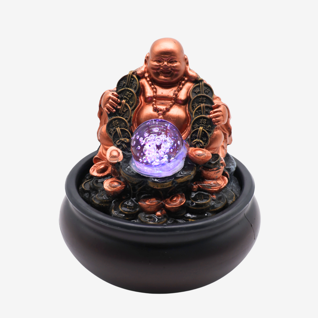 Happy Water Flow Buddha Fountain 20cm