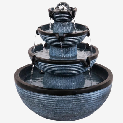 Four Tiers of Wealth Flowing Fountain 40cm
