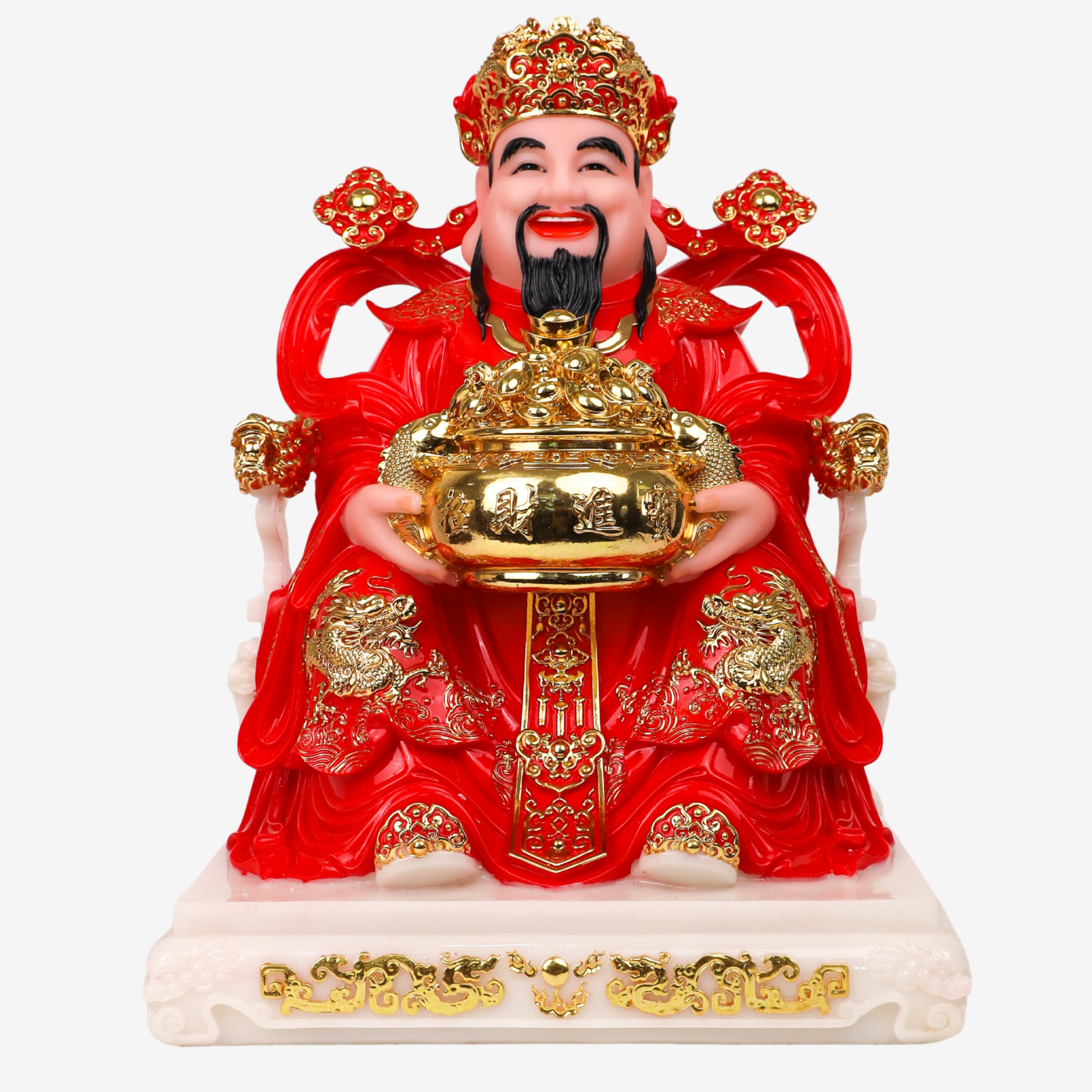 Red God of Wealth of Great Fortune 48cm