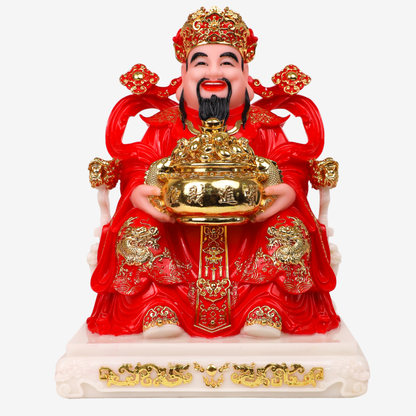Red God of Wealth of Great Fortune 48cm