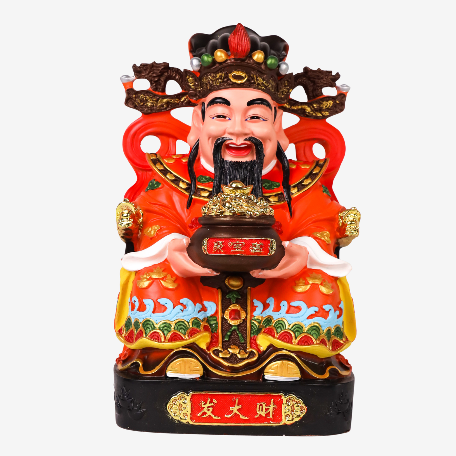Auspicious Red God of Wealth 29cm