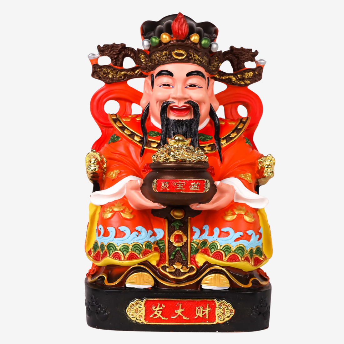 Auspicious Red God of Wealth 29cm