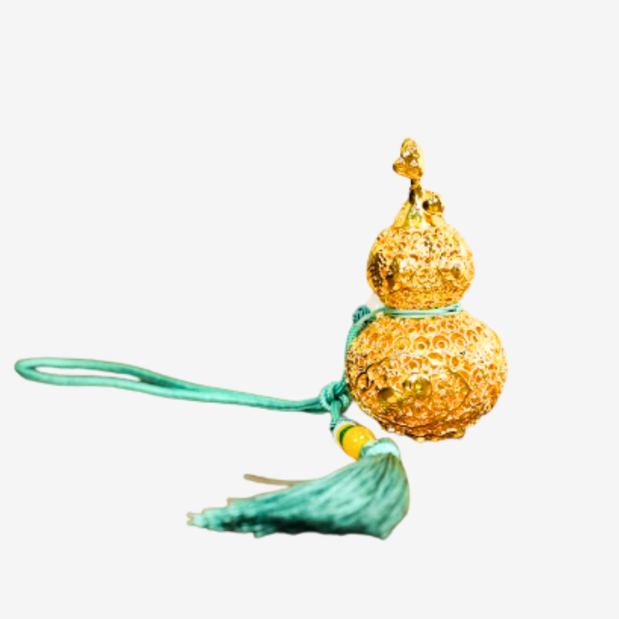 Lifelong Strength Brass Wu Lou Charm 8cm