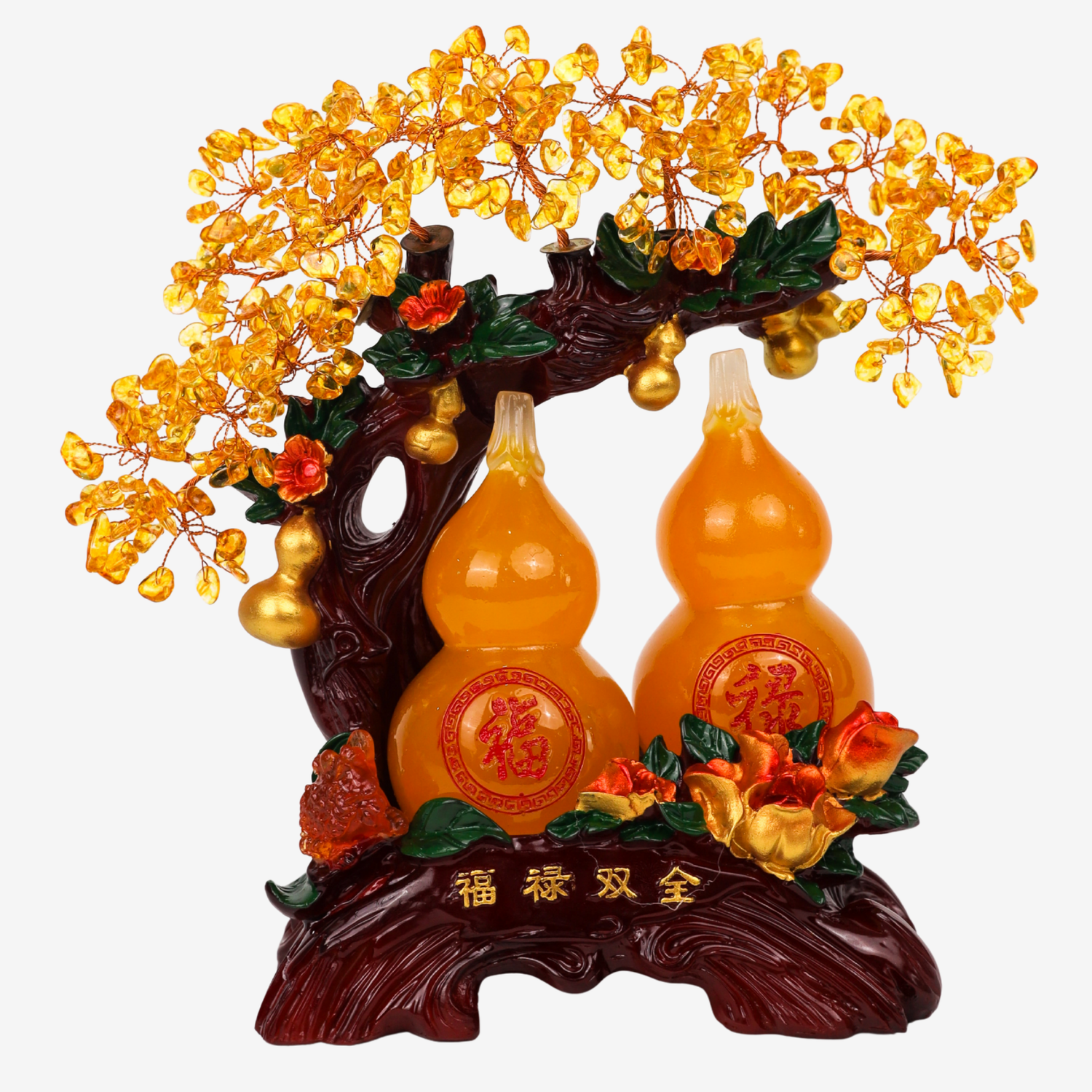 Double Wu Lou Tree for a Prosperous Life 26cm