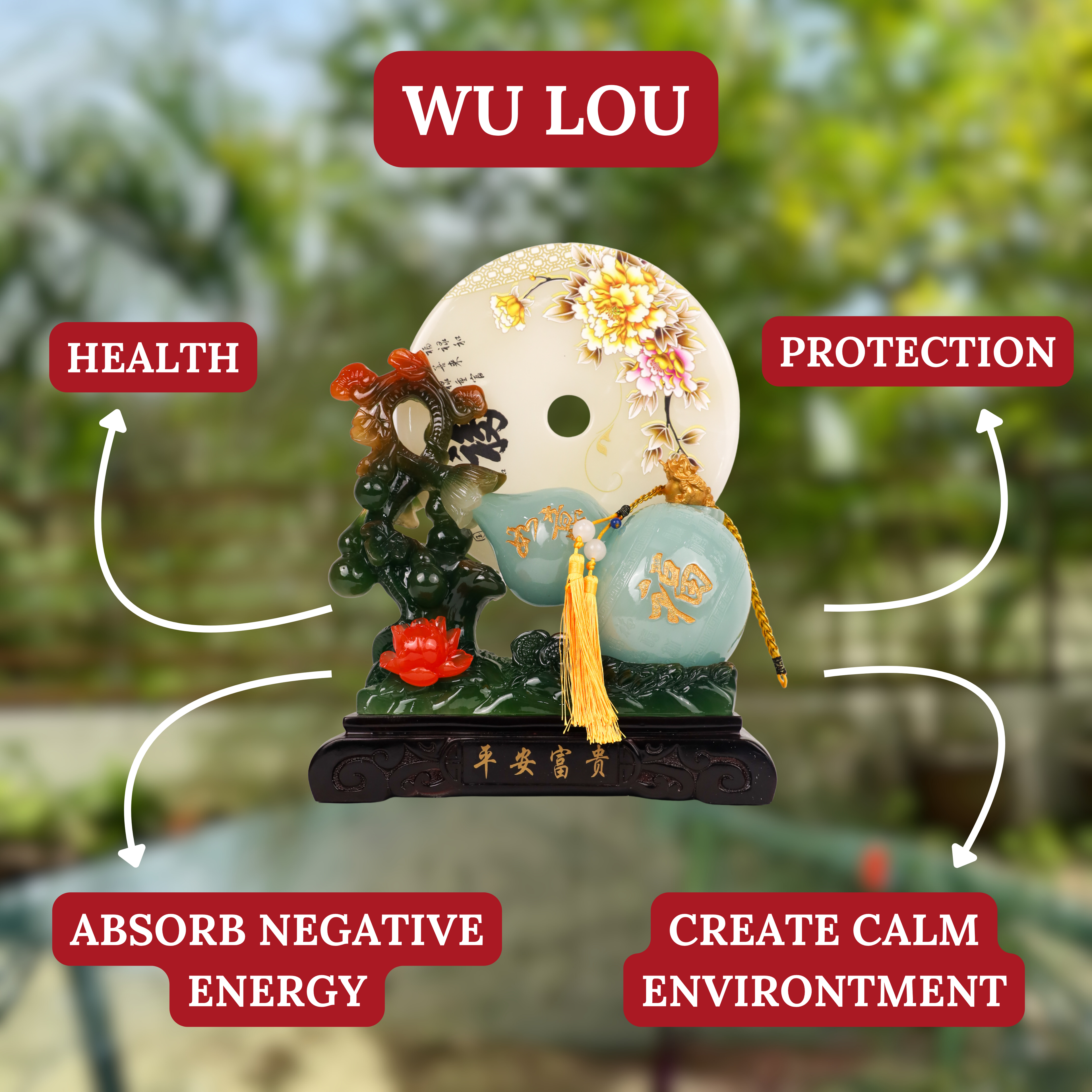 Blessed Jade Wu Lou of Healthy Living 40cm
