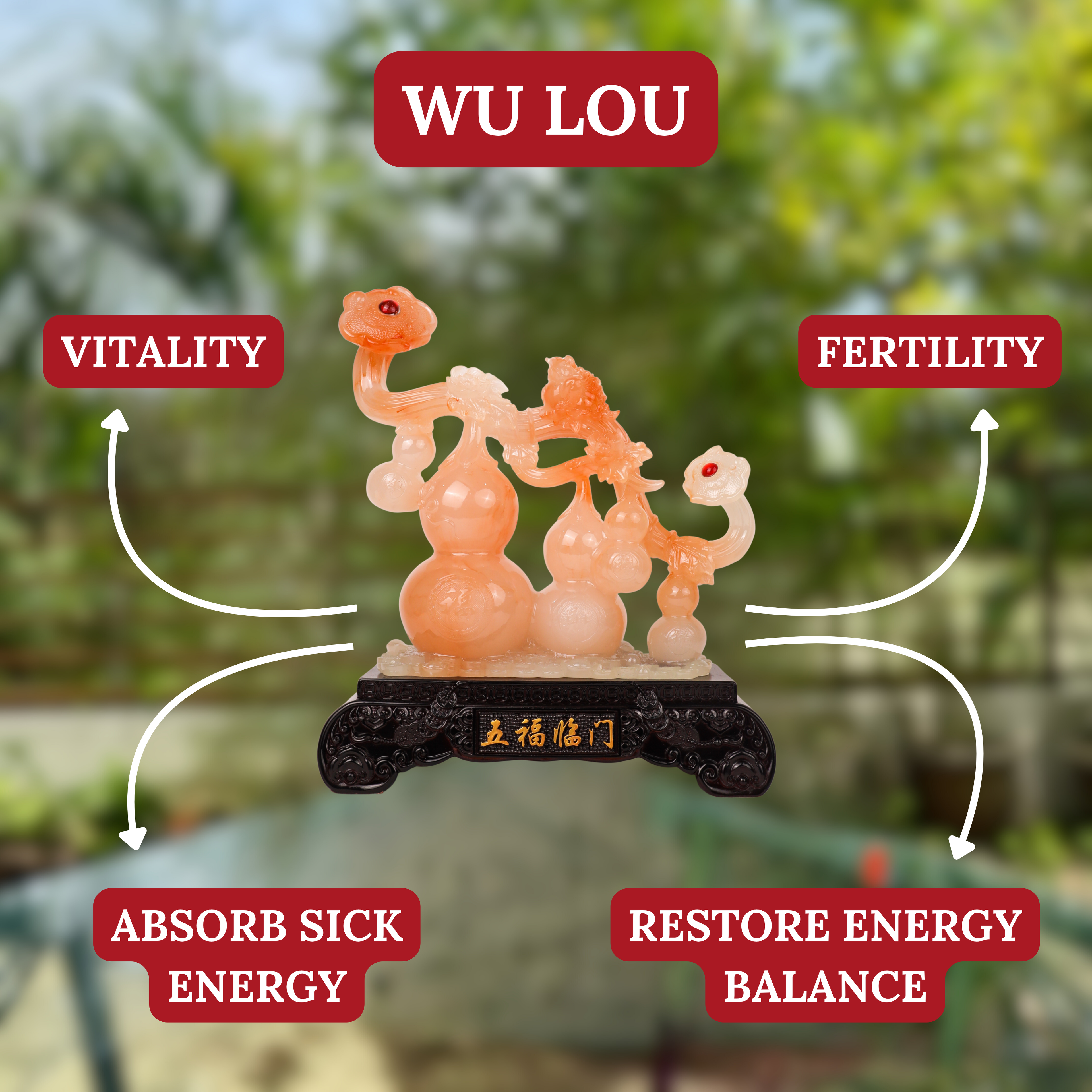 Activated Protection Red Wu Lous 35cm