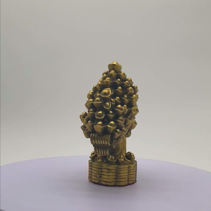 Strong as Metal Brass Money Tree 18cm