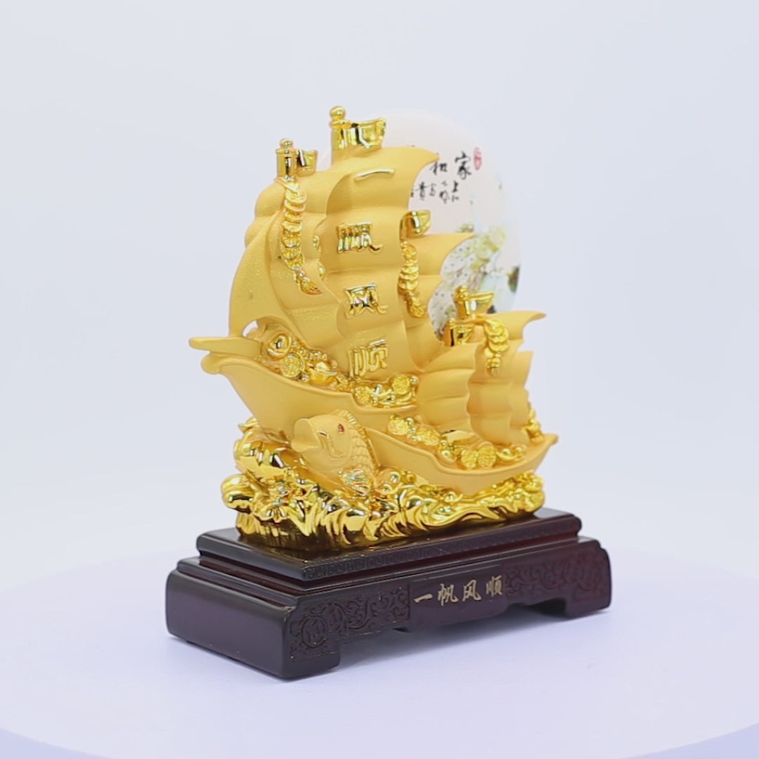 Successful Family Ventures Gold Ship 24cm