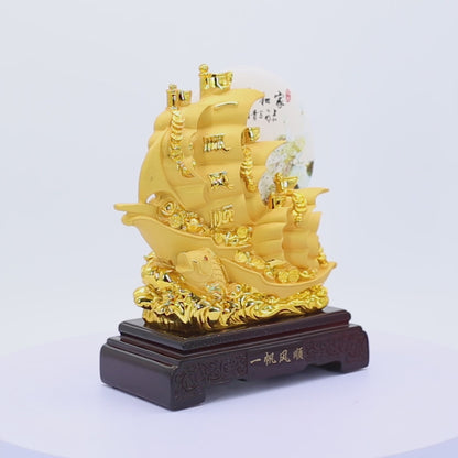 Successful Family Ventures Gold Ship 24cm