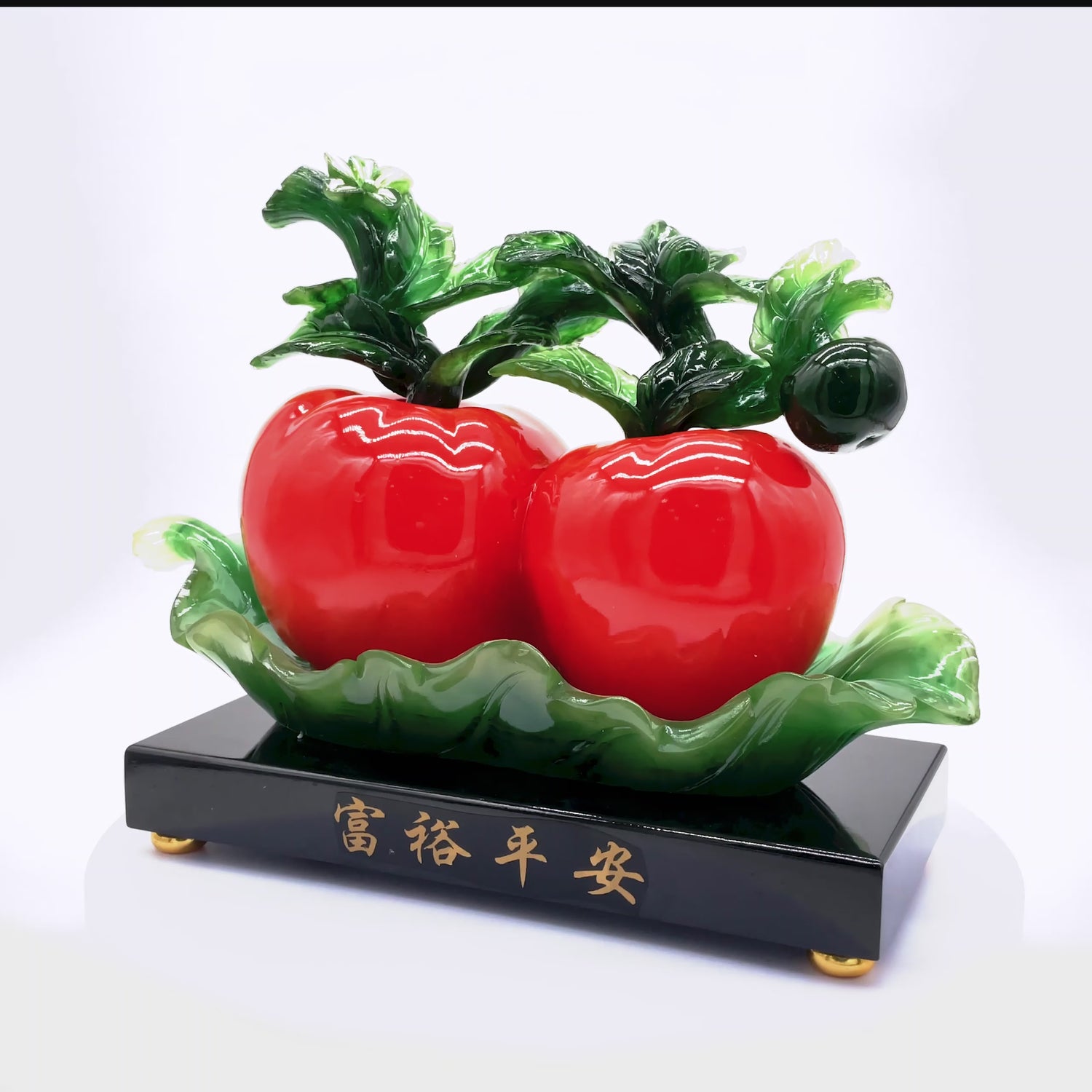 Lucky Pair of Apples for Good Relations 39cm