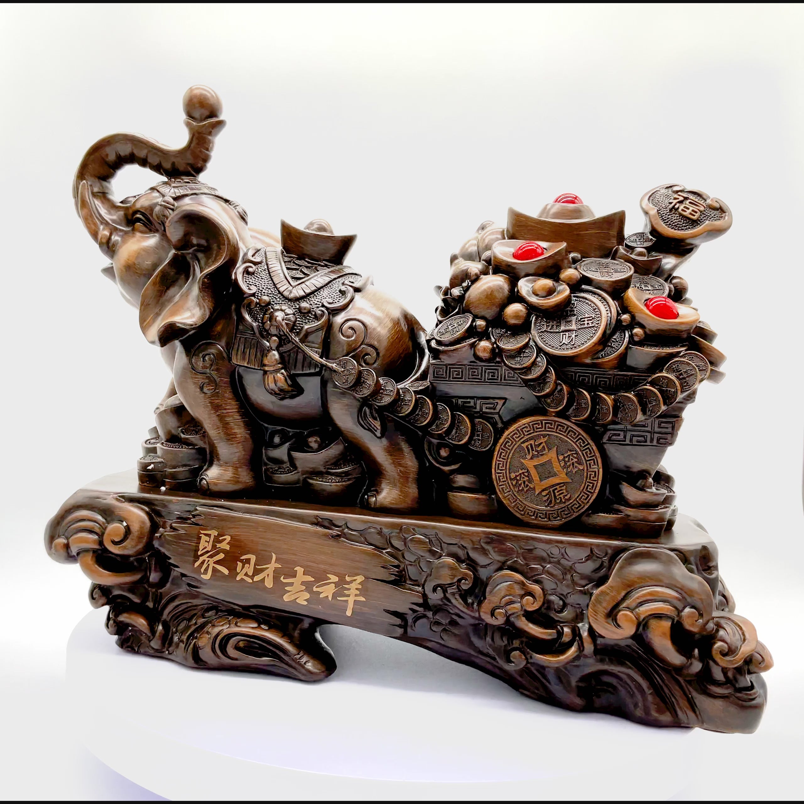 Treasure-Carrying Elephant of Fortune 44cm