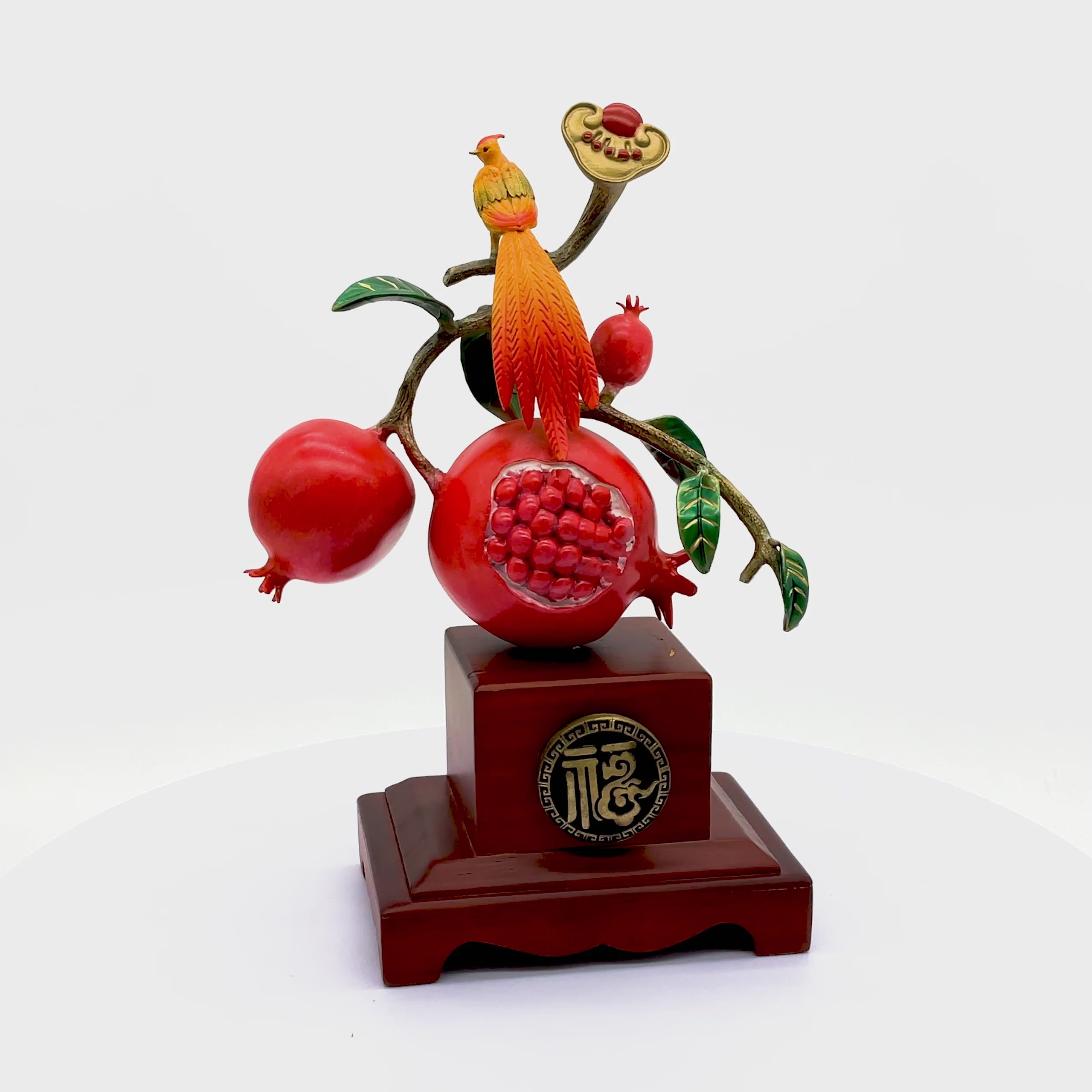 Fruits of Eternal Fortune - Red Pomegranate 28cm