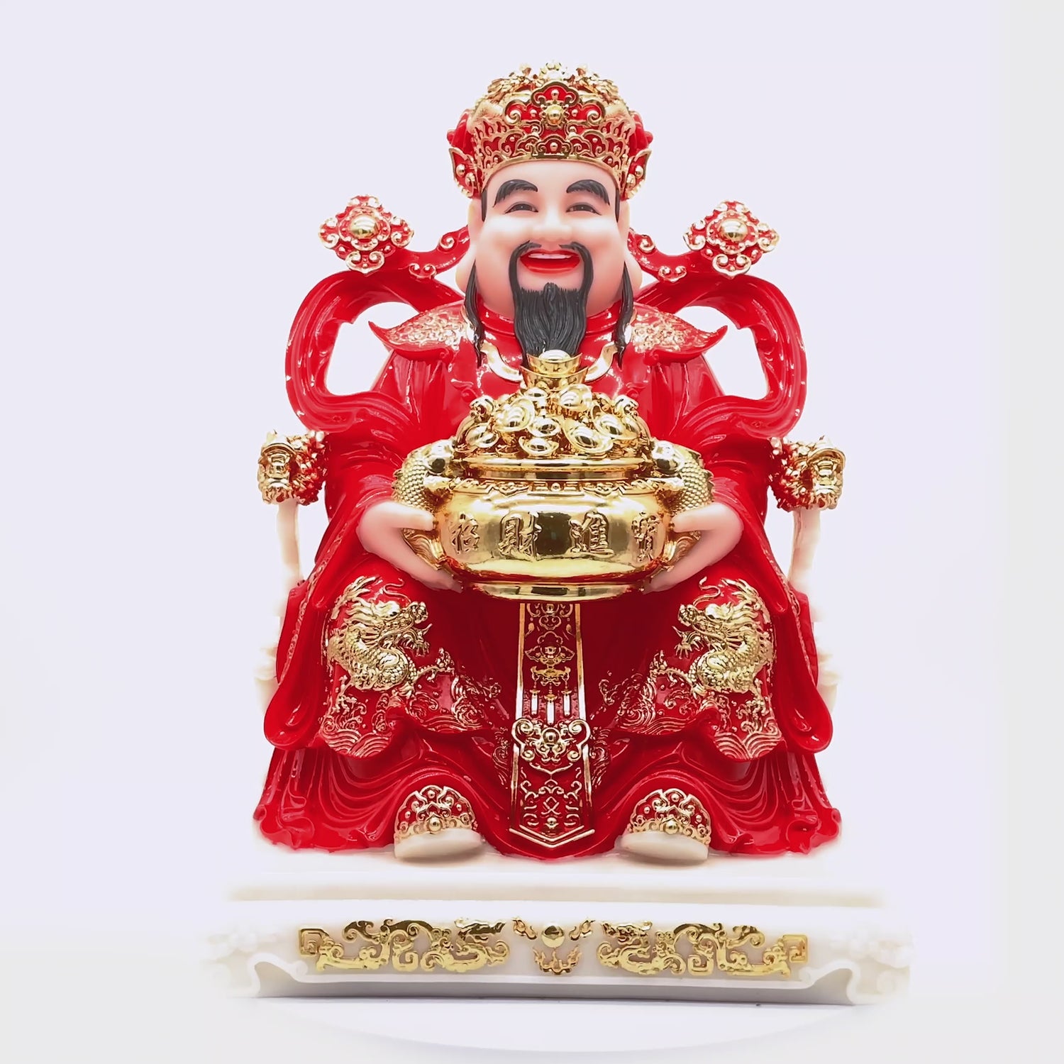 Red God of Wealth of Great Fortune 48cm