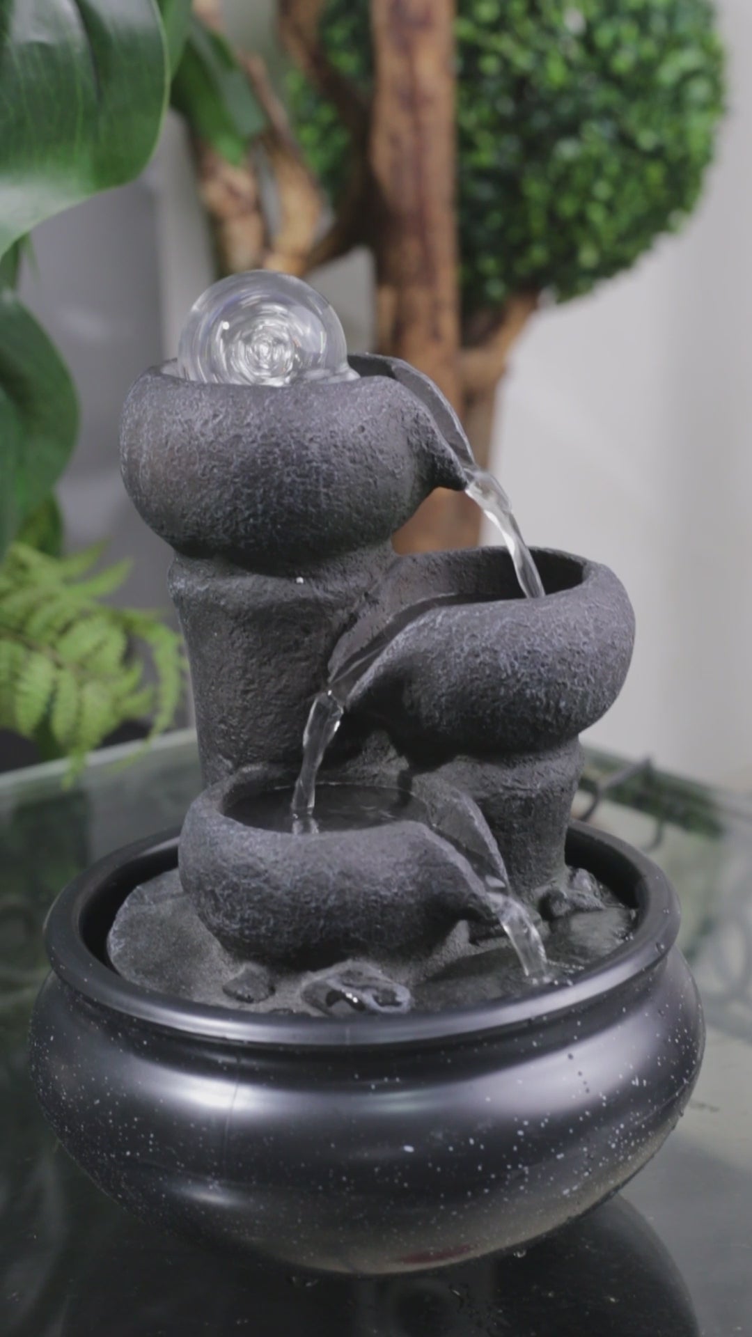 Little Pots of Fortune Fountain 23cm