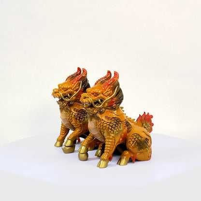 The Guardians of Virtue - Noble Qilin Pair 20cm