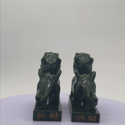 Loyal Protectors of Prosperity Pi Yao Pair 18cm