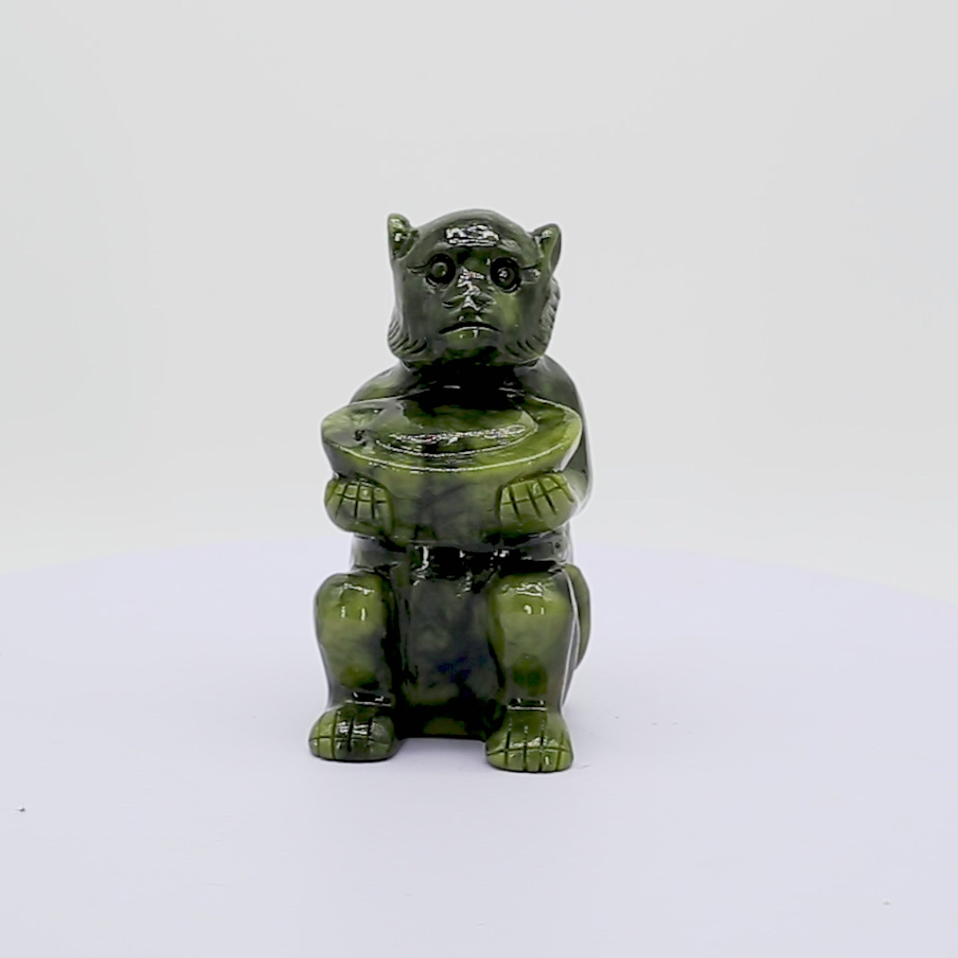 Jade Zodiac Monkey for Clever Ideas 14cm