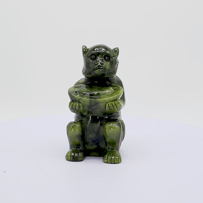 Jade Zodiac Monkey for Clever Ideas 14cm
