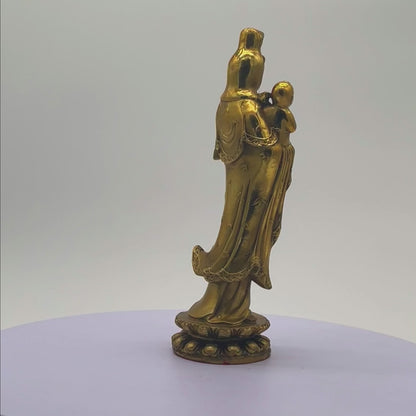Merciful Guardian Brass Guan Yin 26cm